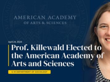 U-M Sociology’s Professor Killewald Elected to the American Academy of Arts and Sciences - 7